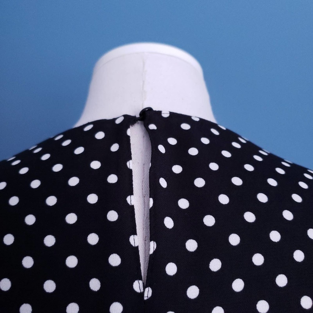 Zara Frilled Bell Sleeve Polka Dot Top - Picture 6 of 9